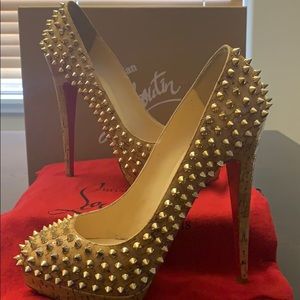 Christian Louboutin Heels “Alti Pump Spikes Cork”